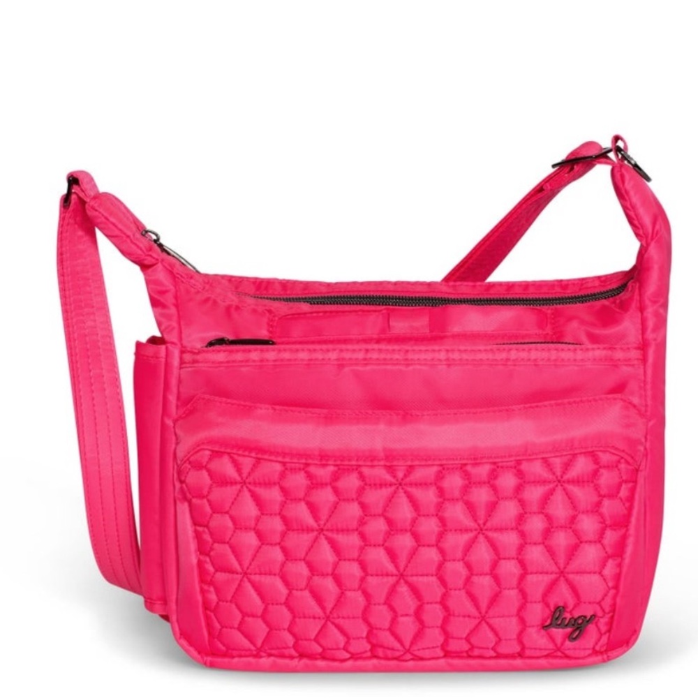Lug Flutter SE Magenta Quilted Crossbody Bag